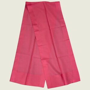 Vintage Boselli Pink Rectangular Polyester Scarf